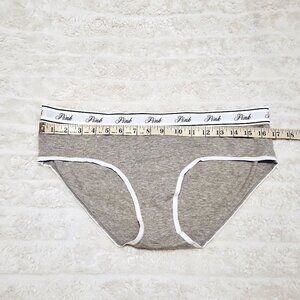 NWT VS Pink brand size XL gray heather hiphugger/hipster panty